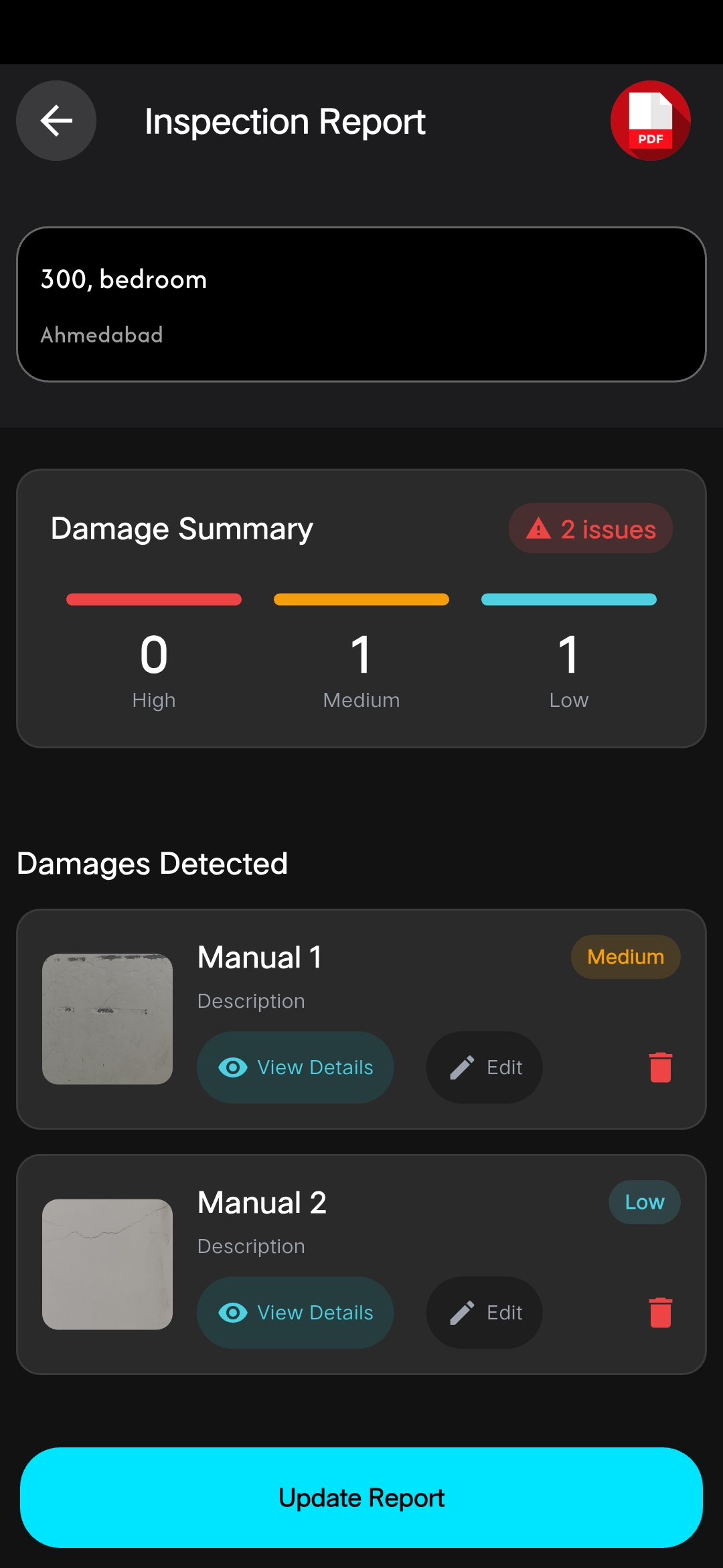 AI Analysis Screen
