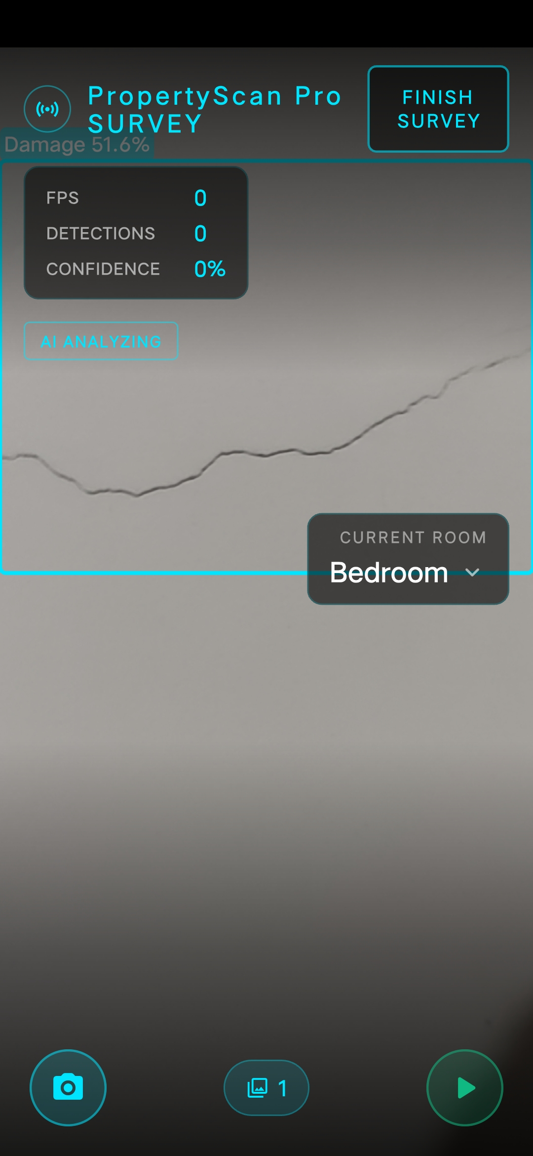 Issue Detection Screen